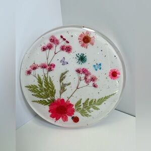 Handmade Natural Dried Flower Resin Coaster